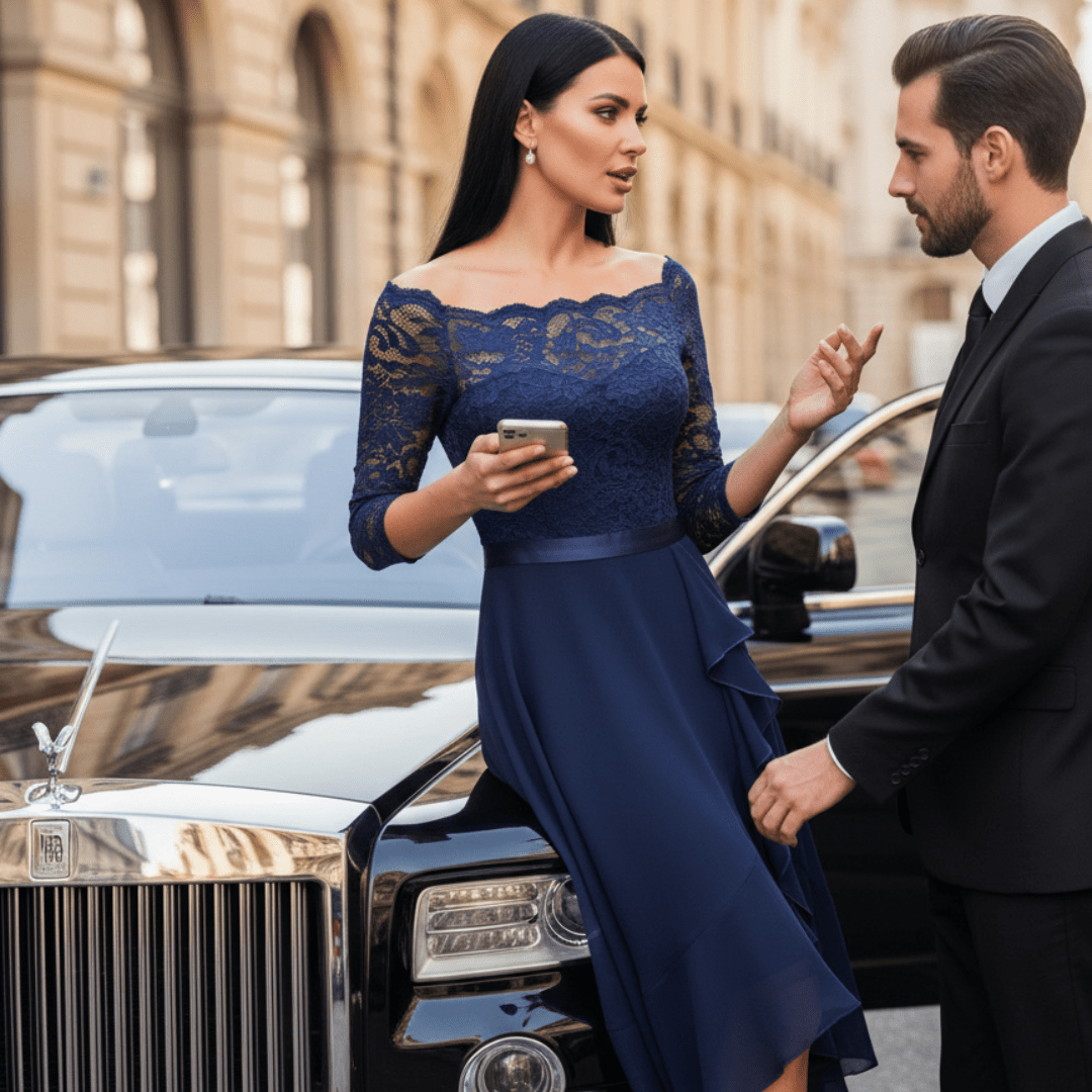 LIVA Lace Dress - Long Sleeve Base Dress - SensorySoftShop