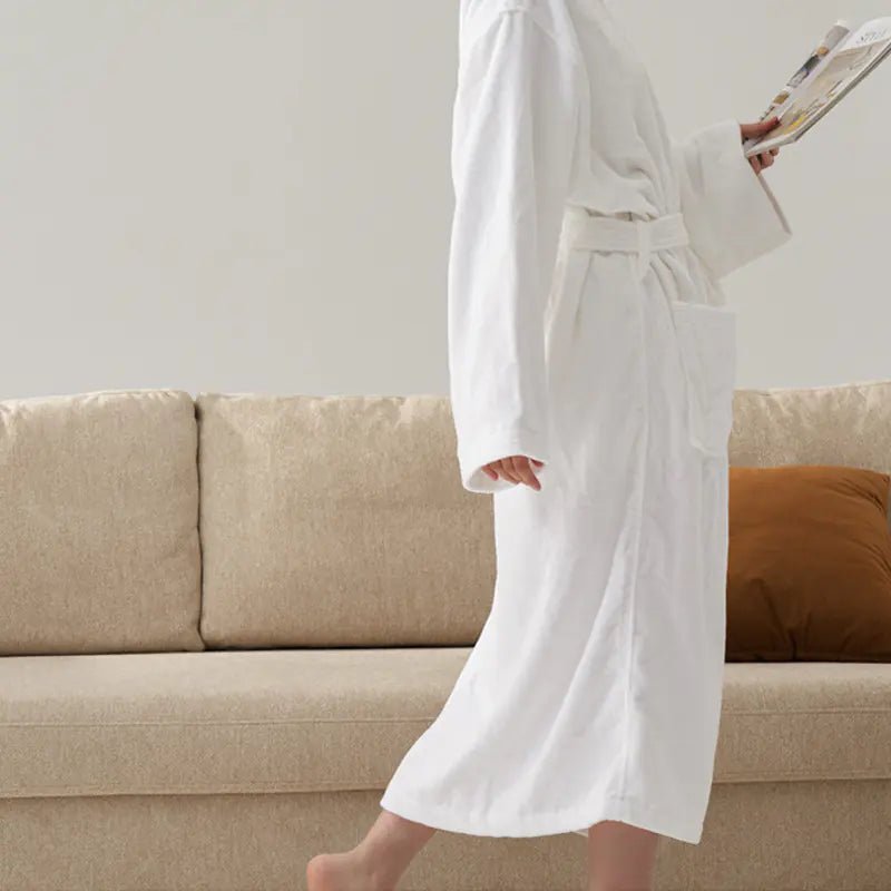 Luxury Cotton Waffle Hotel Bathrobe for Spas - SensorySoft