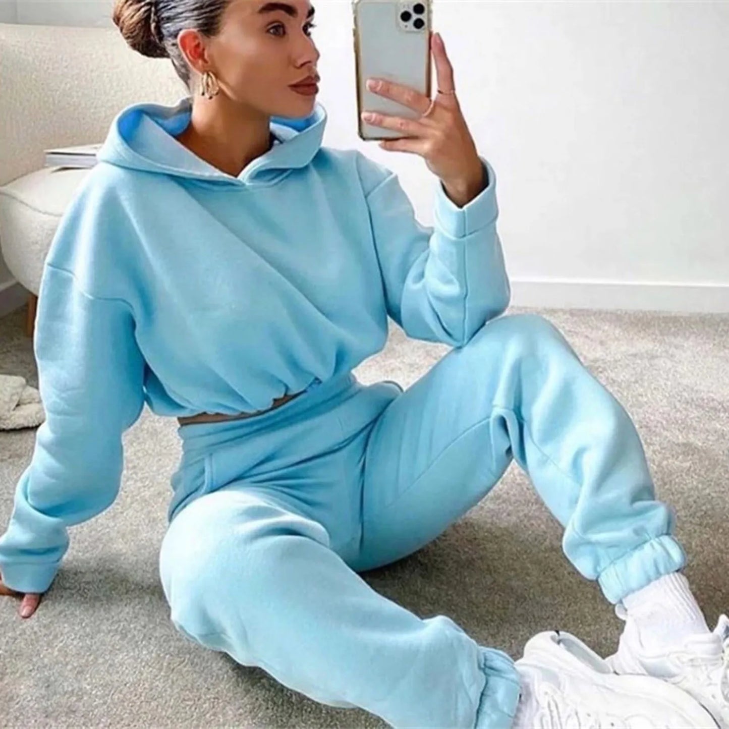 Winter Two Piece Sets Women Tracksuit