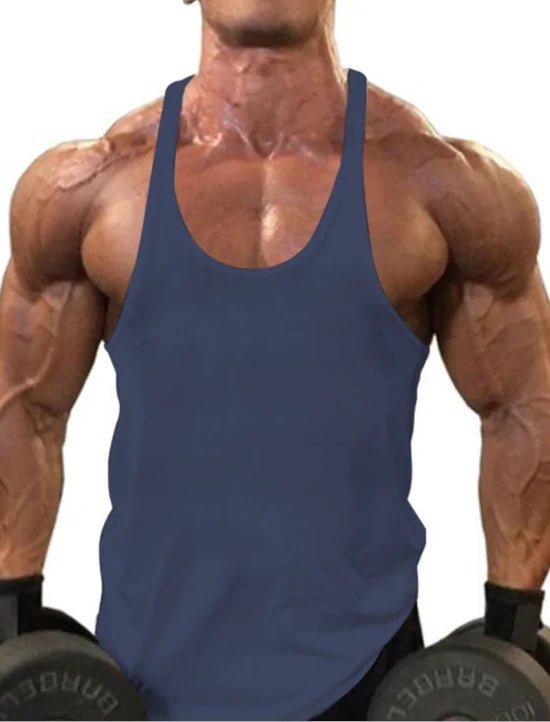 Men's Athletic Printed Gym Workout Bodybuilding Tank Tops - SensorySoftShop