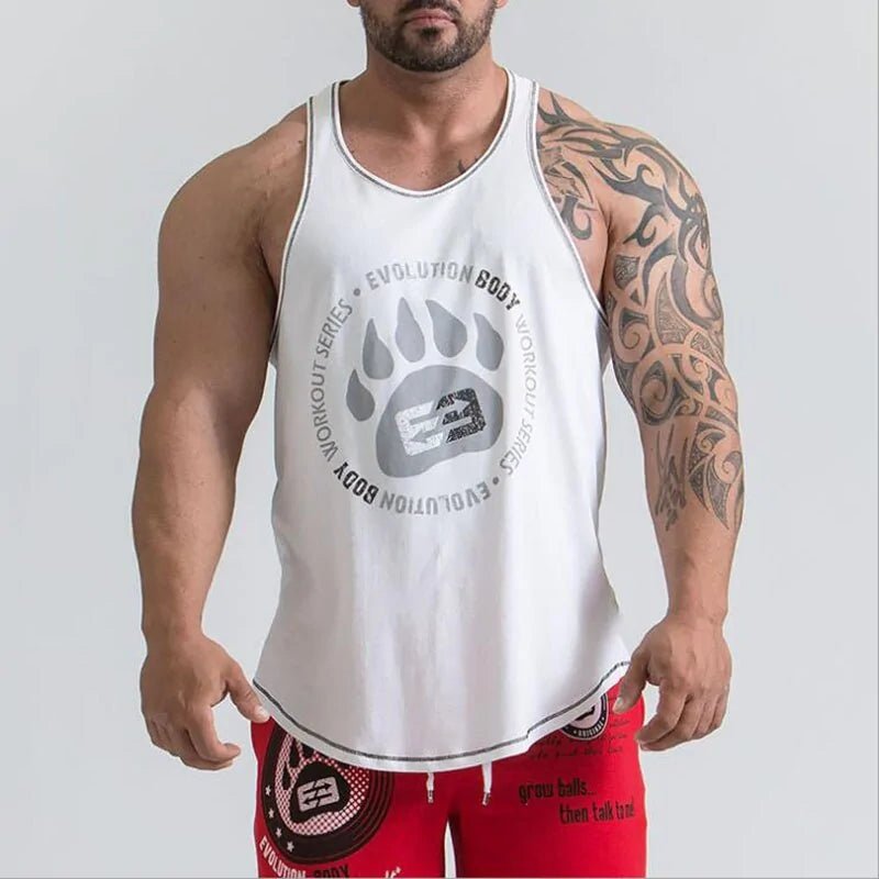 Men's Bodybuilding Stringer Tank Tops: Fitness Singlets - SensorySoft