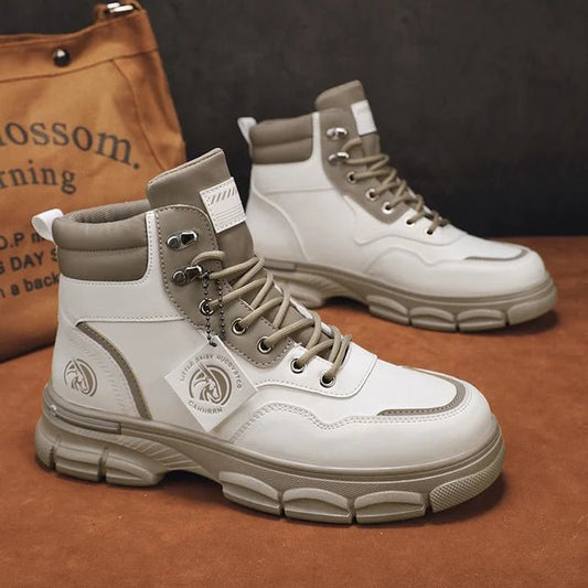 Men's Boots Winter Shoes Leather - SensorySoft