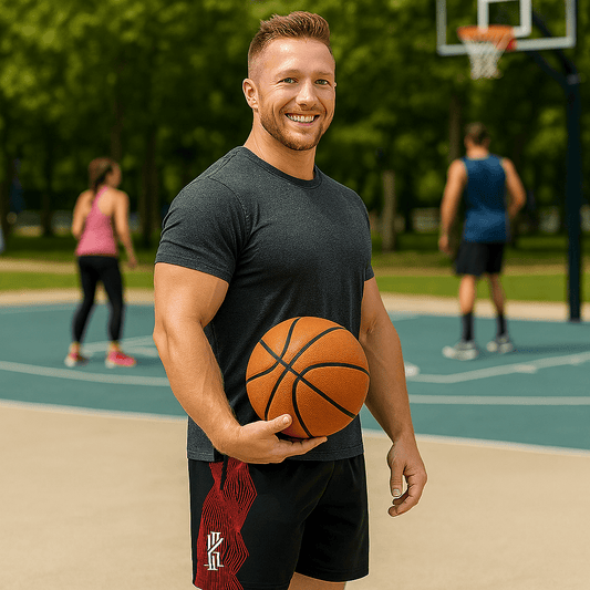 Men's Breathable Basketball Shorts for Outdoor Fitness - SensorySoft