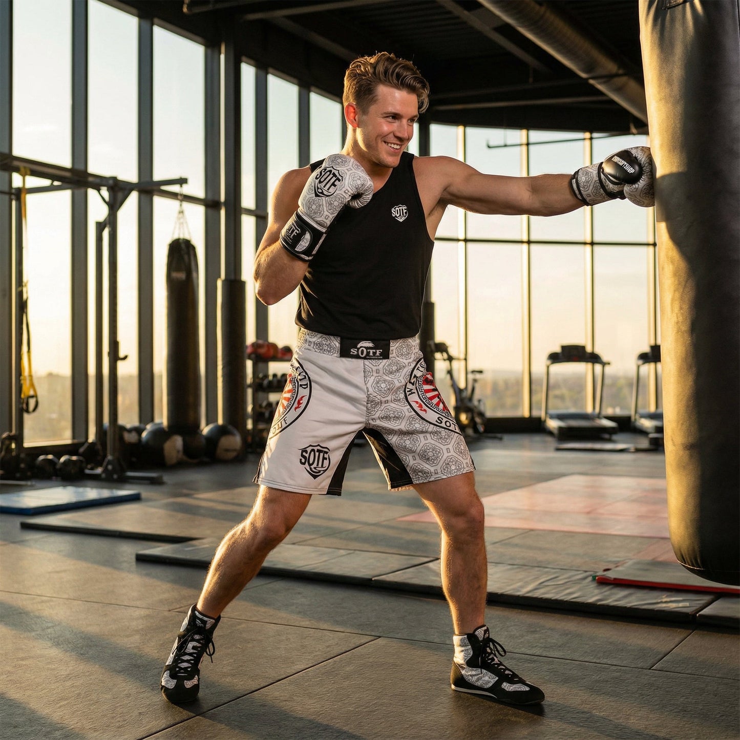 Men's Camouflage SOTF MMA Shorts for Boxing and Training - SensorySoftShop