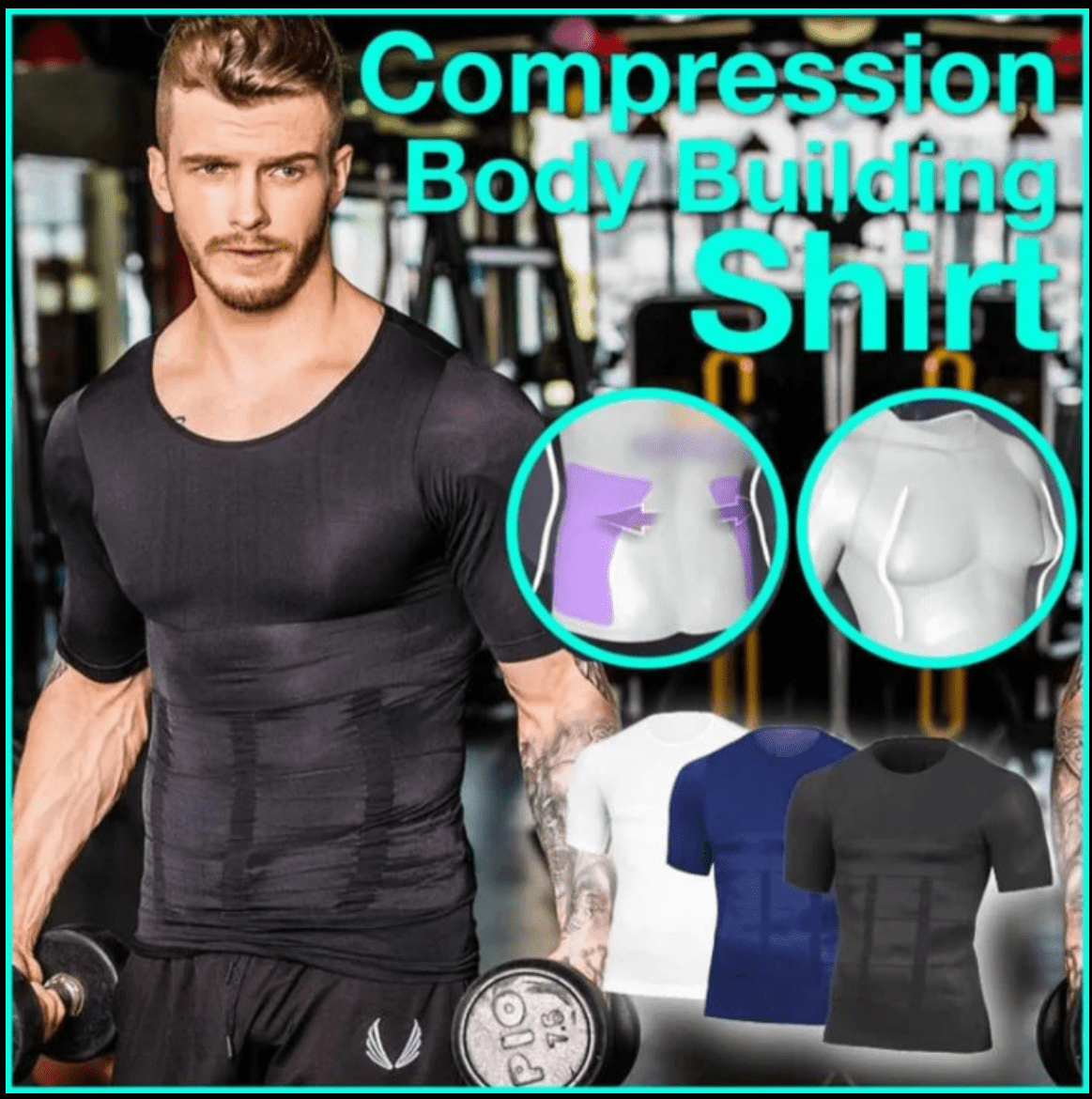 Men's Compression Bodybuilding Shirt - SensorySoftShop
