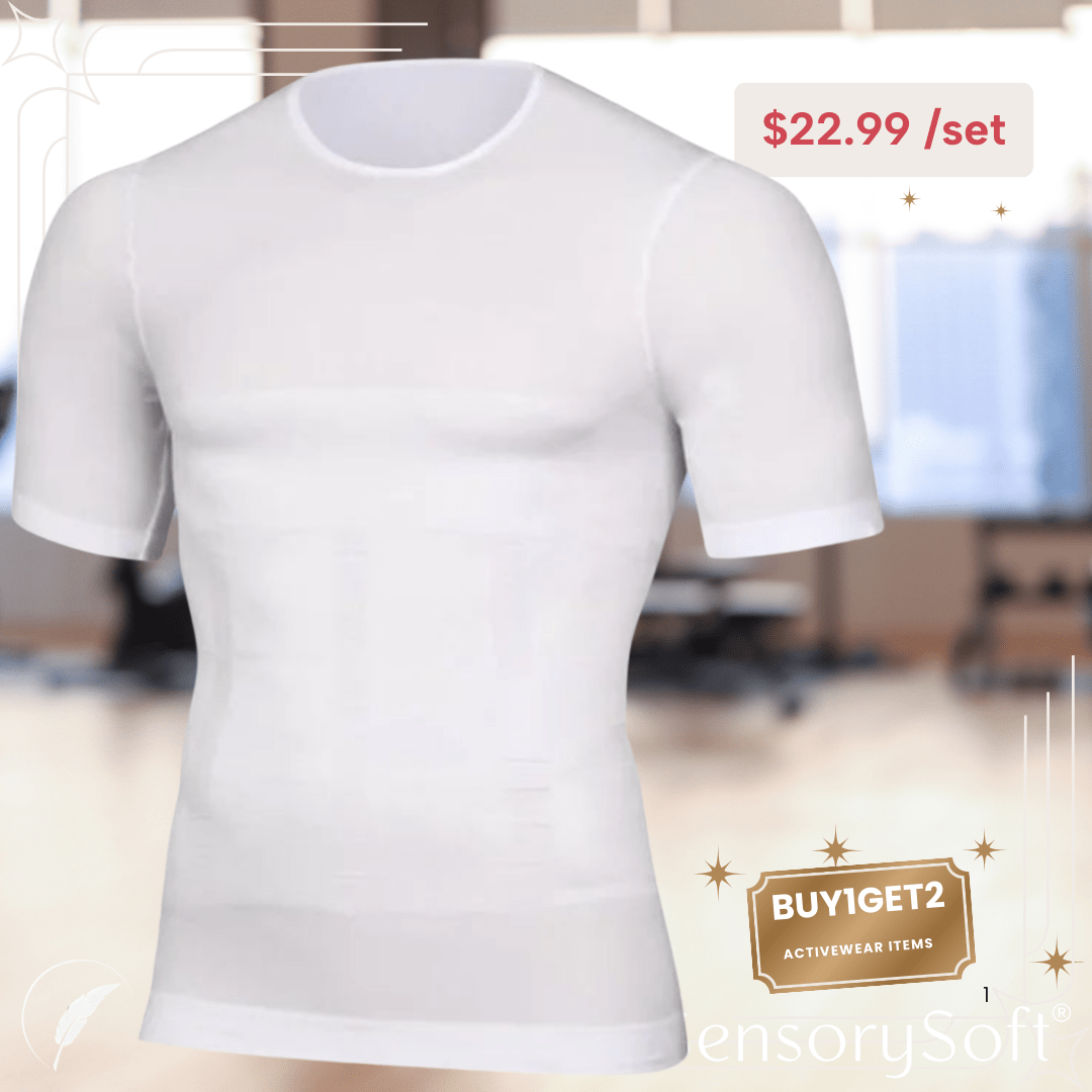 Men's Compression Bodybuilding Shirt - SensorySoftShop