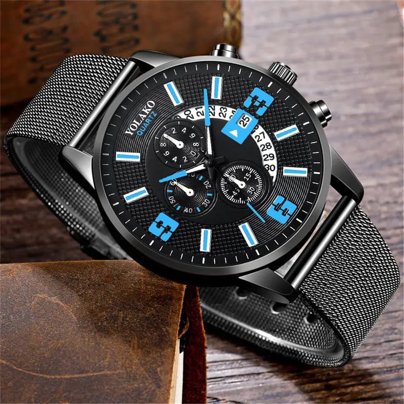 Men’s Fashion Calendar Watch – Where Style Meets Precision - SensorySoft