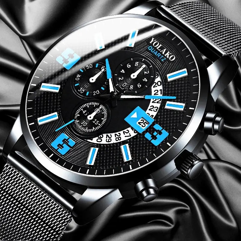 Men’s Fashion Calendar Watch – Where Style Meets Precision - SensorySoft