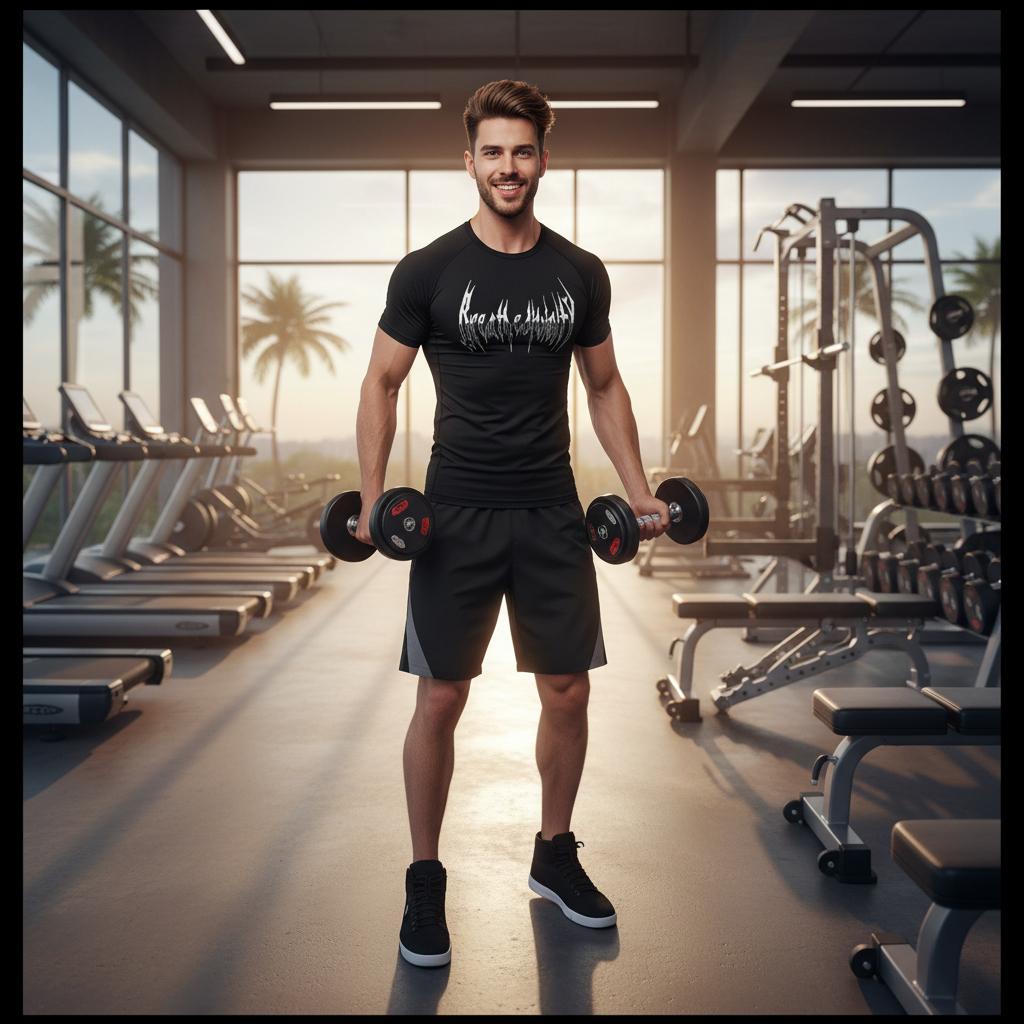 Men's Fitness Close - fitting Short Sleeve Shirt - SensorySoftShop