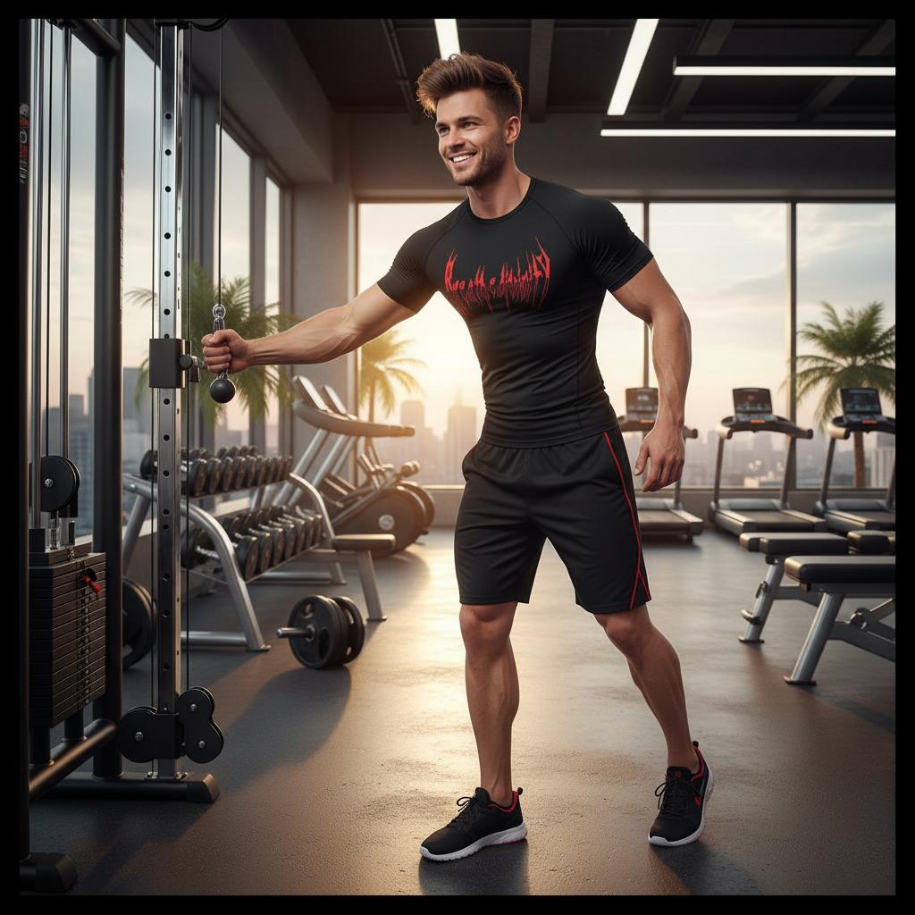 Men's Fitness Close - fitting Short Sleeve Shirt - SensorySoftShop