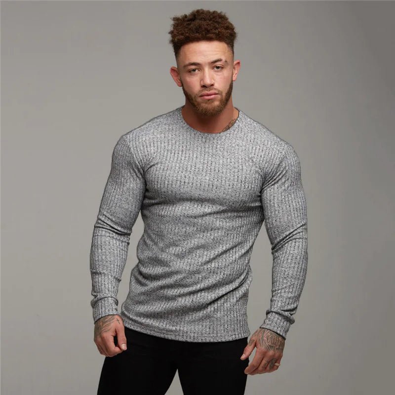 Men's Fitness Knit Base Layer Shirt - SensorySoftShop