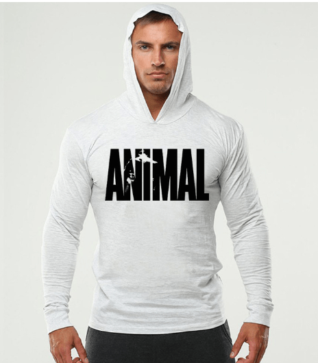 Men's Fitness Long Sleeve Hooded Sweatshirt - SensorySoftShop
