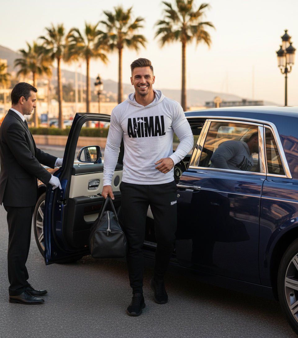 Men's Fitness Long Sleeve Hooded Sweatshirt - SensorySoftShop