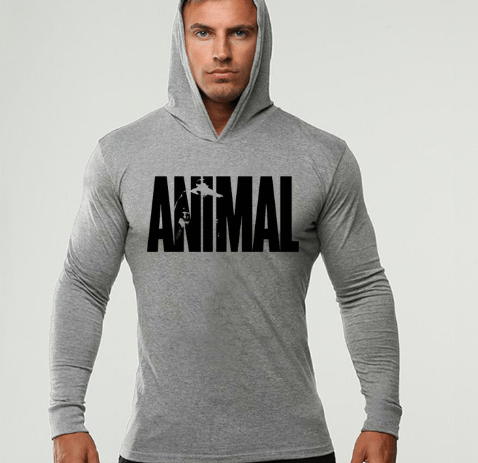 Men's Fitness Long Sleeve Hooded Sweatshirt - SensorySoftShop