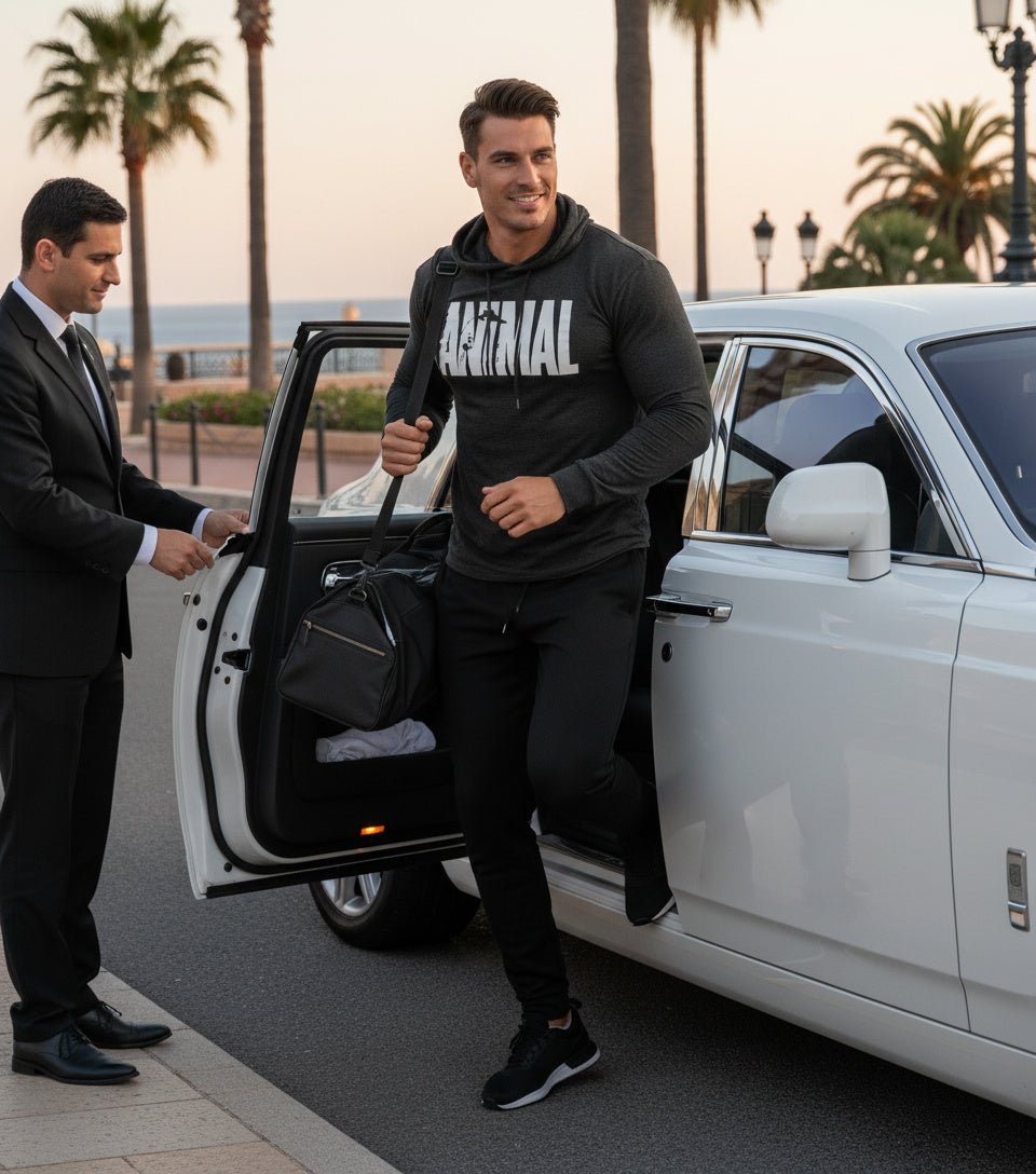 Men's Fitness Long Sleeve Hooded Sweatshirt - SensorySoftShop