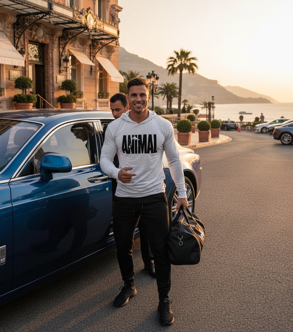 Men's Fitness Long Sleeve Hooded Sweatshirt - SensorySoftShop