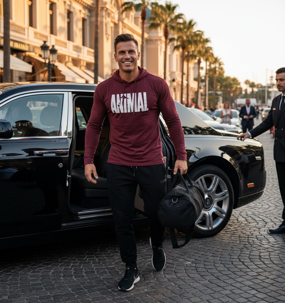 Men's Fitness Long Sleeve Hooded Sweatshirt - SensorySoftShop