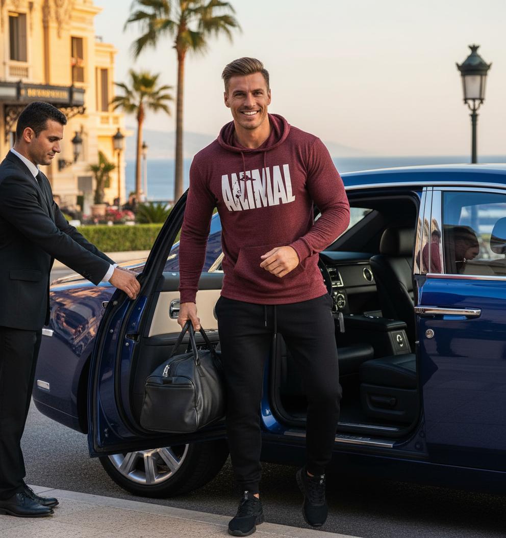 Men's Fitness Long Sleeve Hooded Sweatshirt - SensorySoftShop