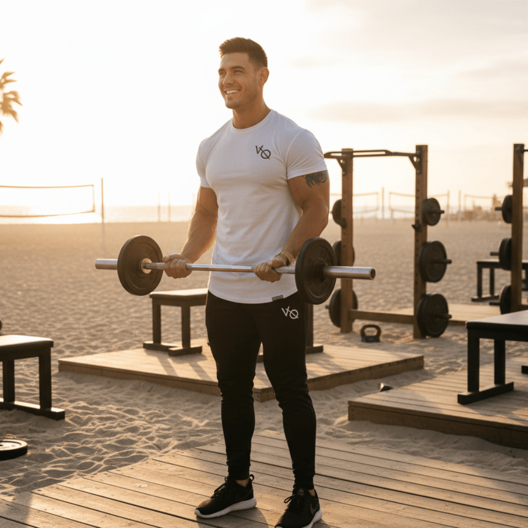 Men's Fitness T-Shirt - Stretchy Breathable Casual Wear - SensorySoftShop