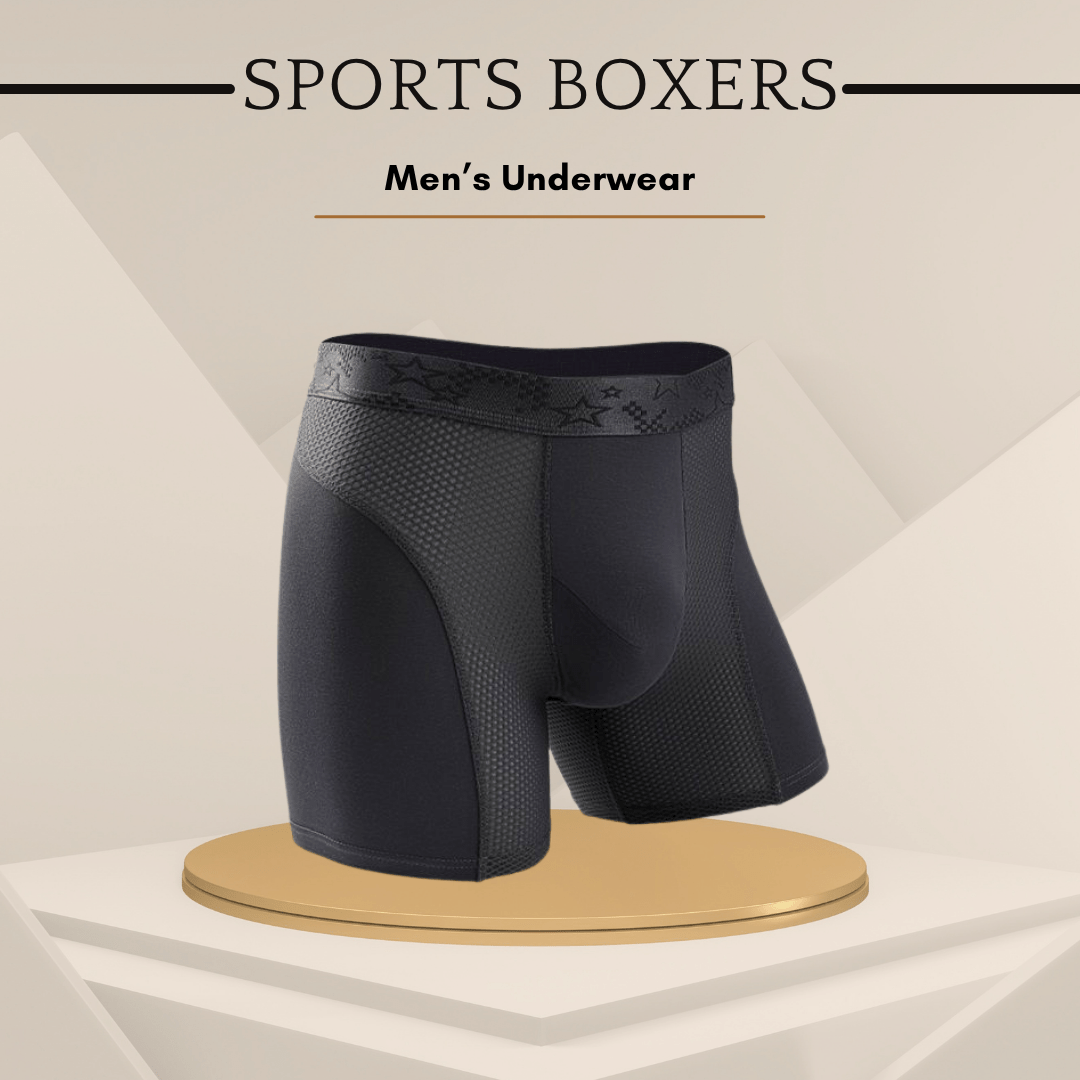 Men's Lengthened Modal Anti - Abrasion Sports Boxers - SensorySoft
