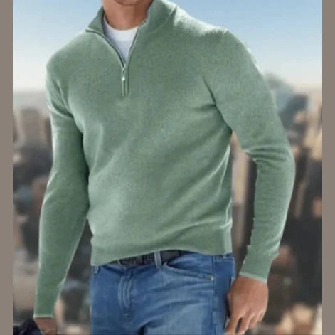 Men's Long - Sleeved Cardigan - SensorySoftShop