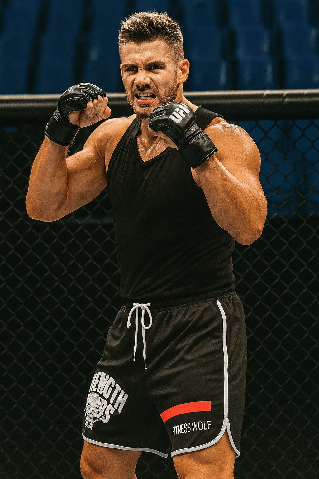 Men's Plus Size Quick - Drying MMA Sports Shorts for Summer - SensorySoft