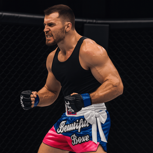 Men's Professional Boxing Shorts with Short Cut Design - SensorySoft