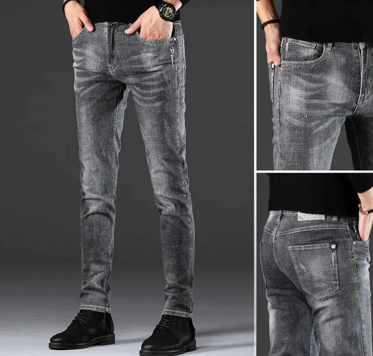 Men's Slim - Fit Casual Jeans – Timeless Style, Everyday Comfort - SensorySoft