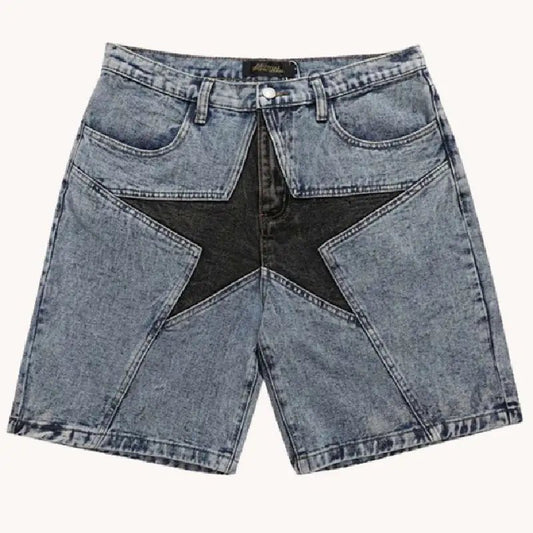 Men's Star Jean Shorts - Shine Bright in UG Star Shorts - SensorySoft