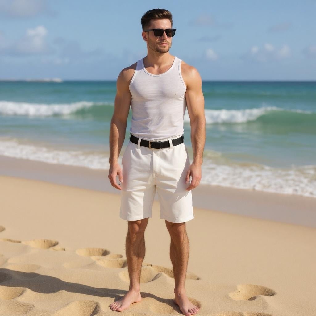 Men's Summer Breathable Solid Color Five - Point Shorts - SensorySoft