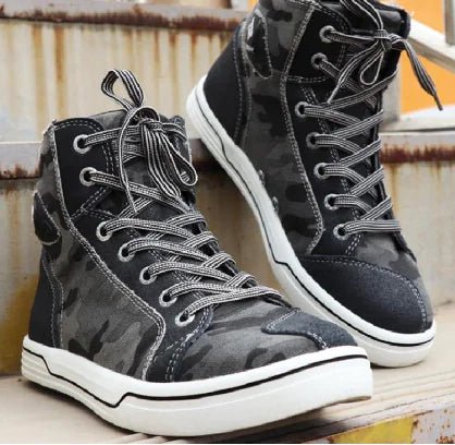 Men's Summer Motorcycle Casual Riding Short Boots - SensorySoftShop