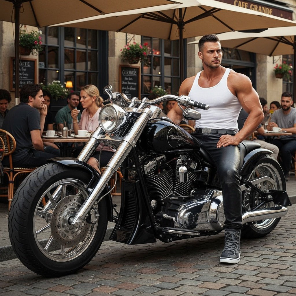 Men's Summer Motorcycle Casual Riding Short Boots - SensorySoftShop
