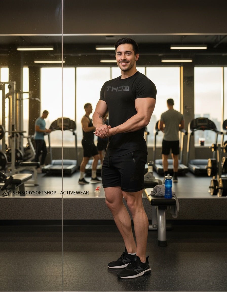 Men's Summer Short Sleeve Fitness T-Shirt - SensorySoftShop