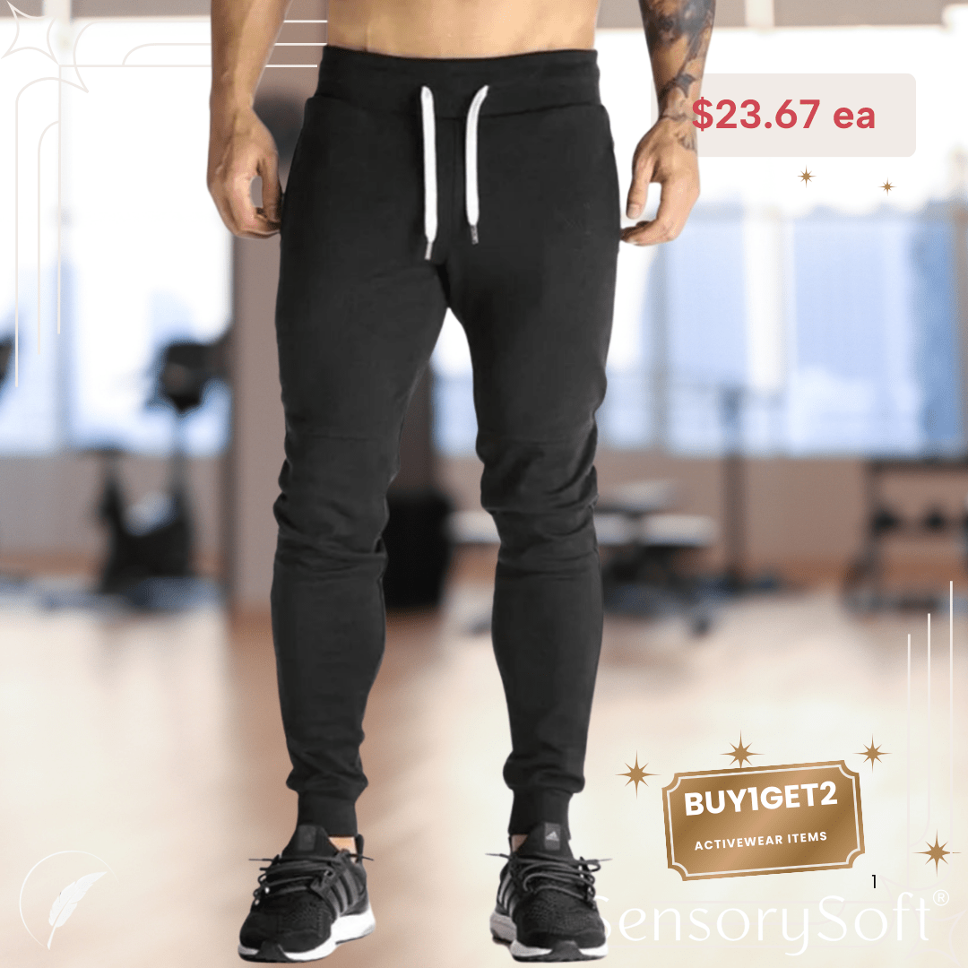 Men's Sweatpants Workout Trousers - SensorySoftShop