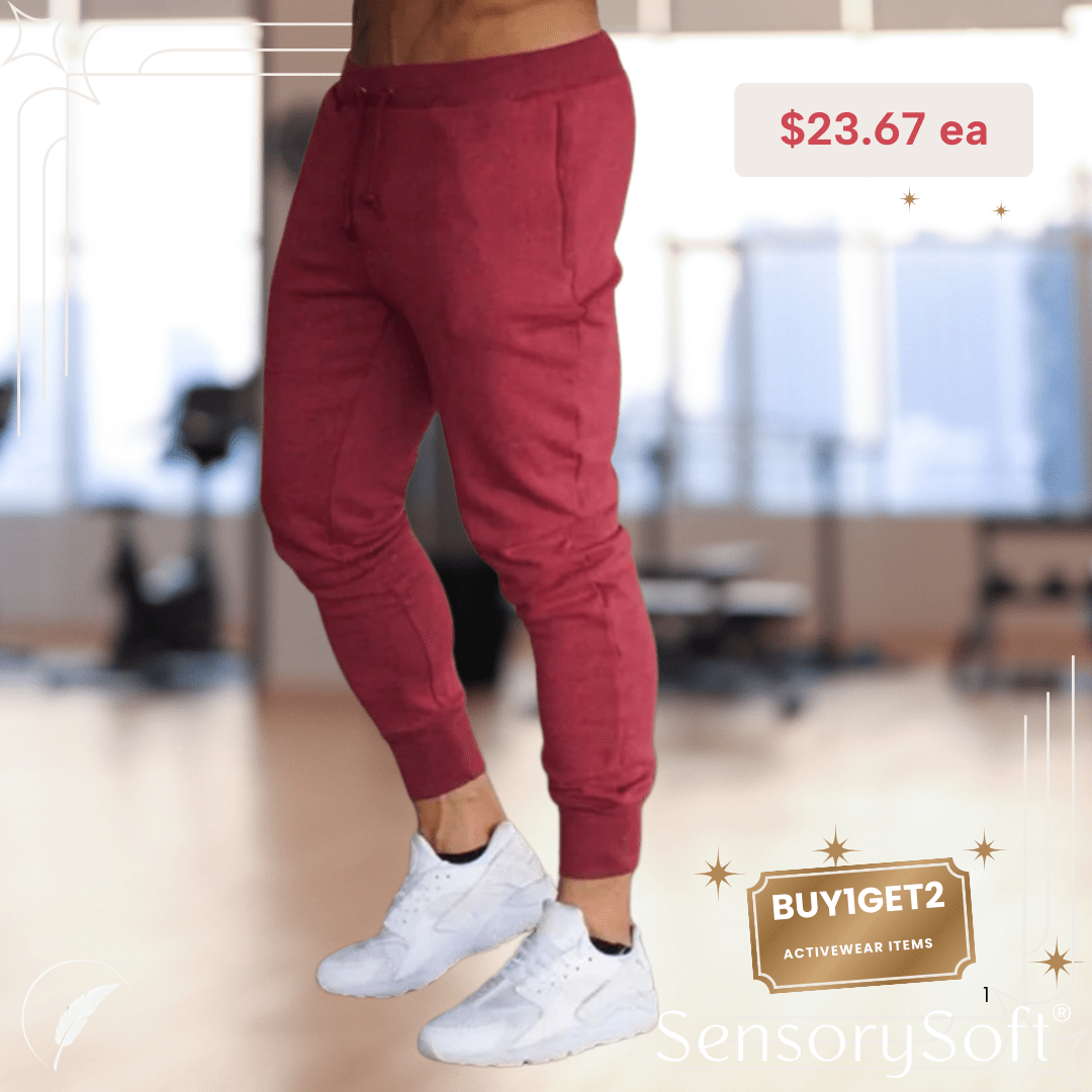 Men's Sweatpants Workout Trousers - SensorySoftShop