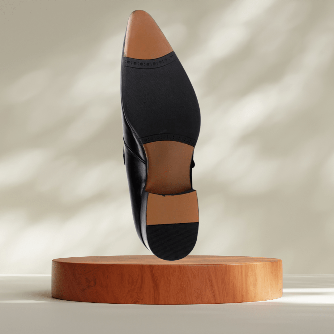 Men’s Two - Tone Leather Derby Dress Shoes – Classic Sophistication, Elevated - SensorySoft