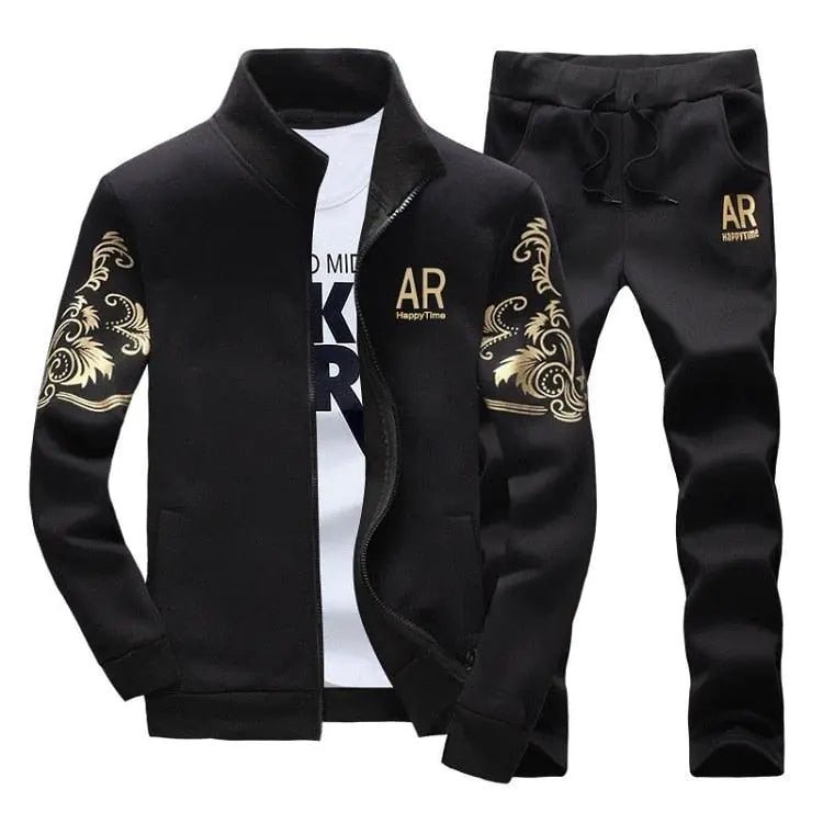 Men's Zipper Sweat Suit Set - SensorySoftShop