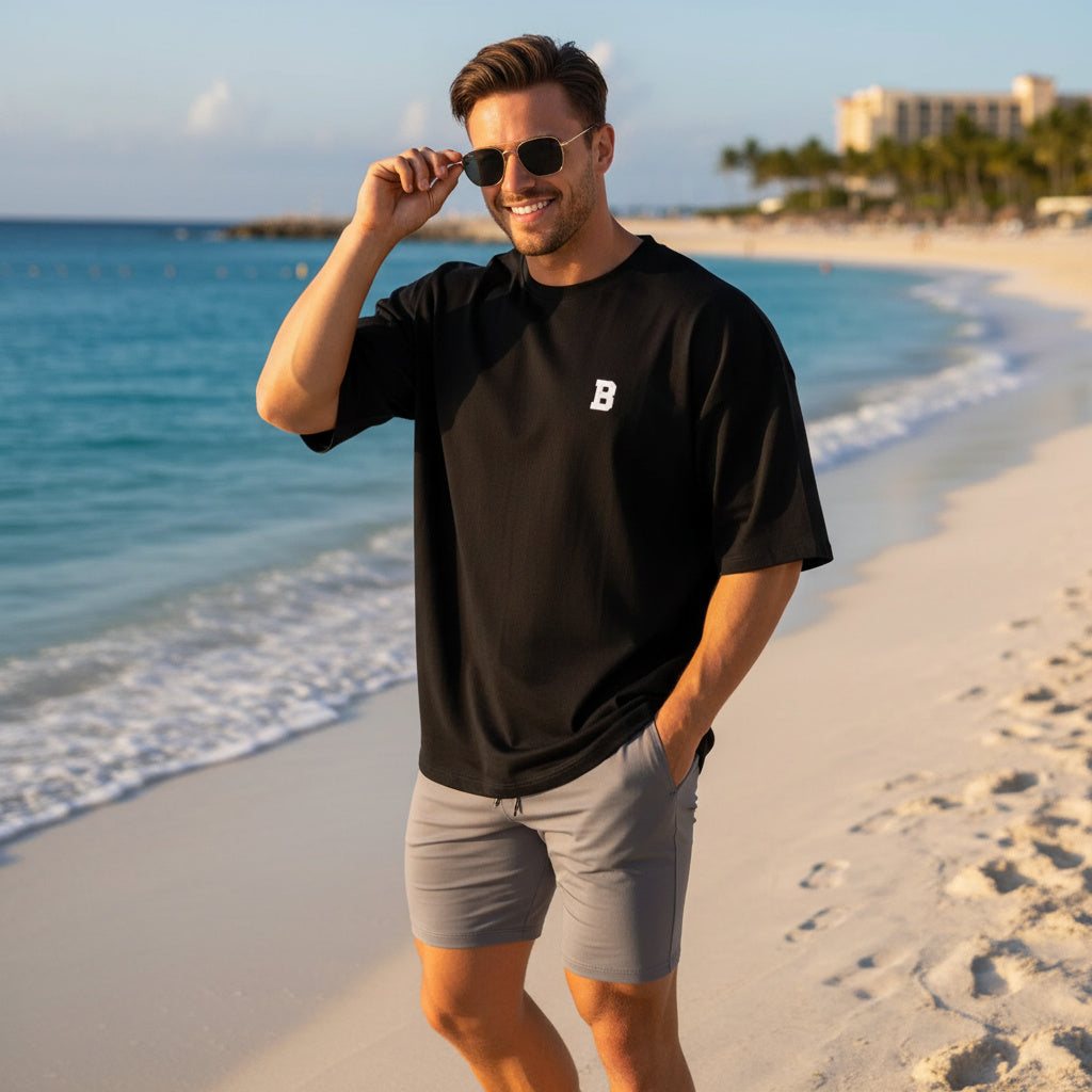 Men's Fitness Workout Slim Short Sleeve T-Shirt