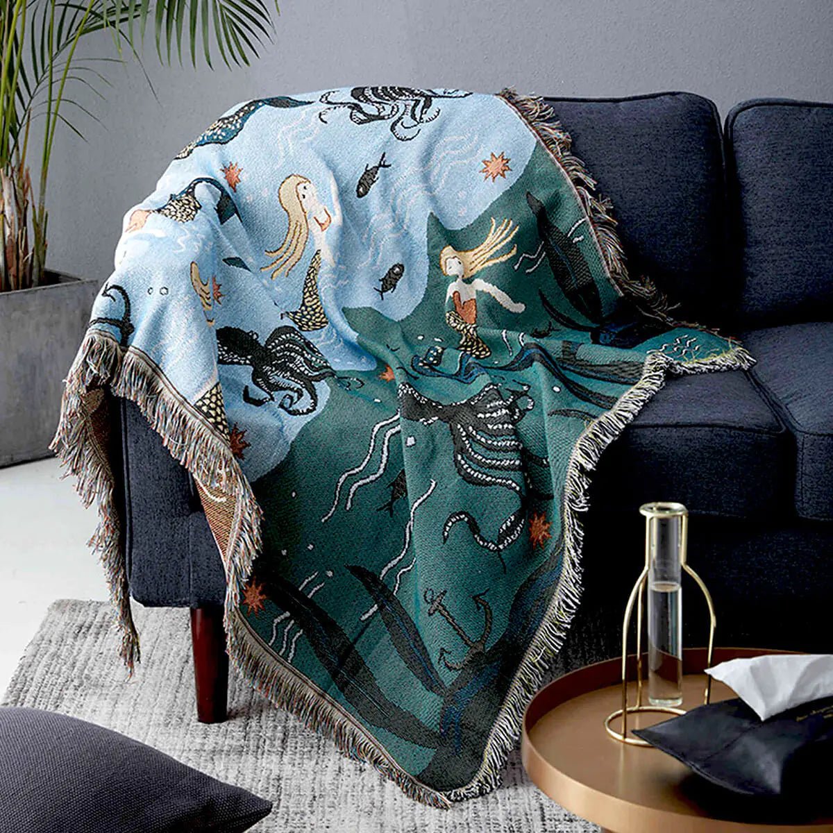 Mermaid Throw Blanket - SensorySoftShop