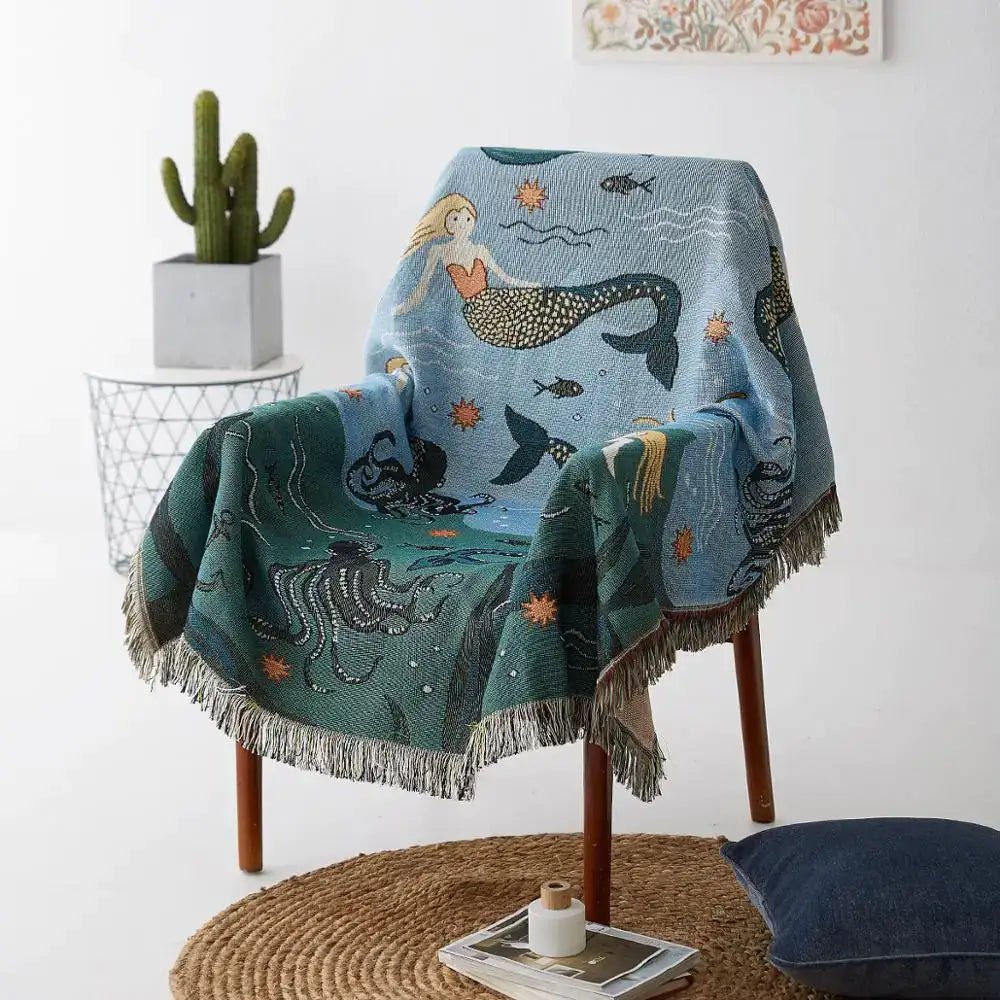 Mermaid Throw Blanket - SensorySoftShop