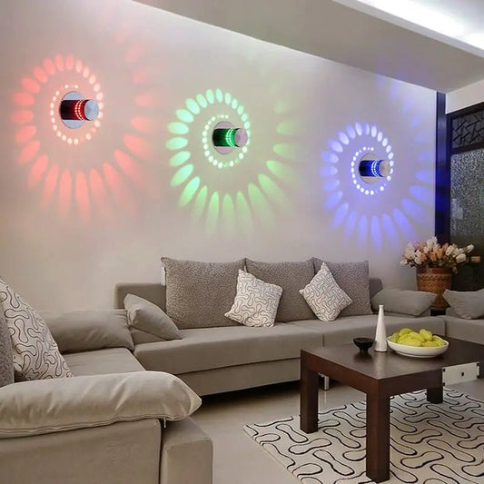 Modern LED Color - Changing Corridor Wall Light Fixture - SensorySoftShop