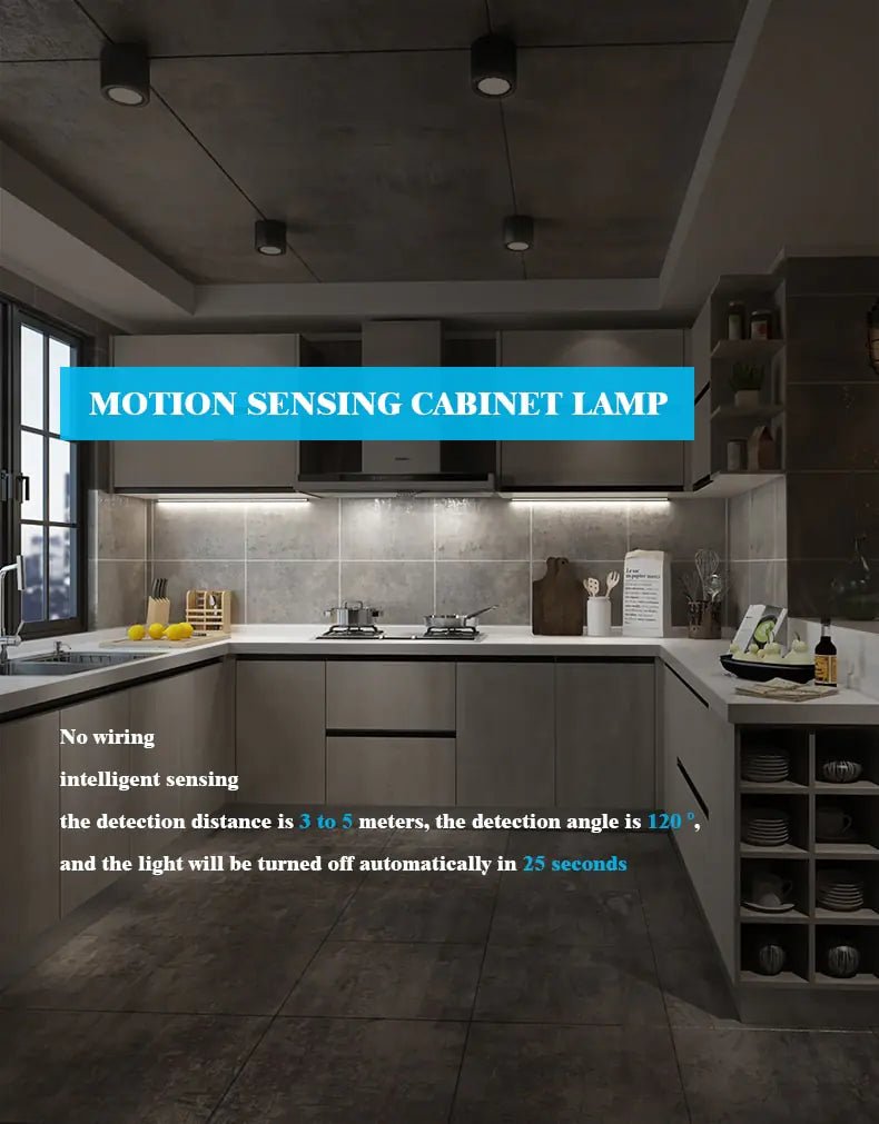 Motion Sensor Light Cabinet Lighting Kit - SensorySoftShop
