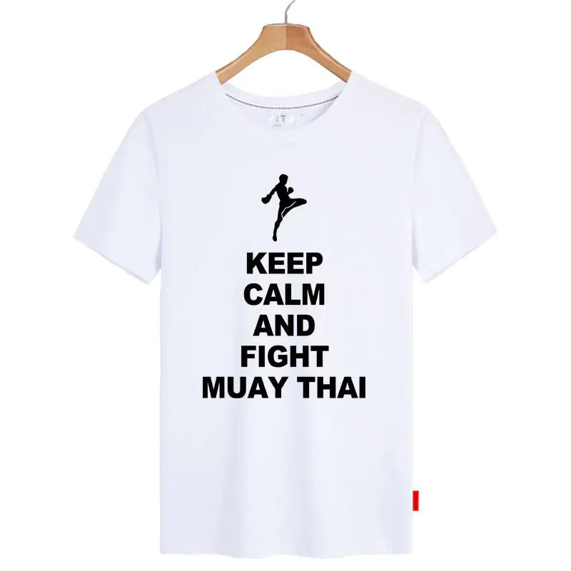 Muay Thai MMA Training T-Shirts for Men and Women - 5 WHITE - SensorySoftShop