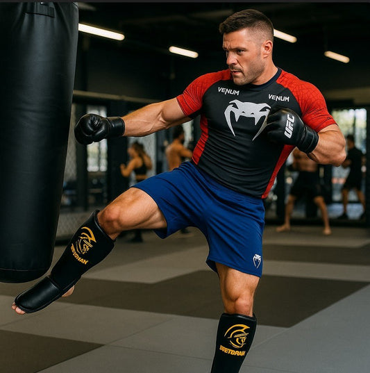 Muay Thai Pretorian Shin and Foot Protector for Combat Sports - SensorySoftShop