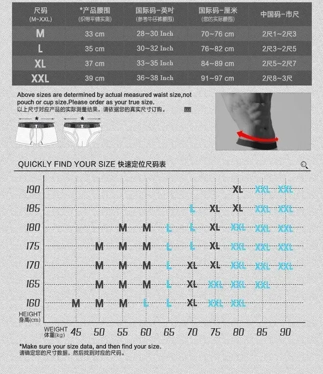 New Fashion Men's Breathable Cotton Underwear - SensorySoftShop