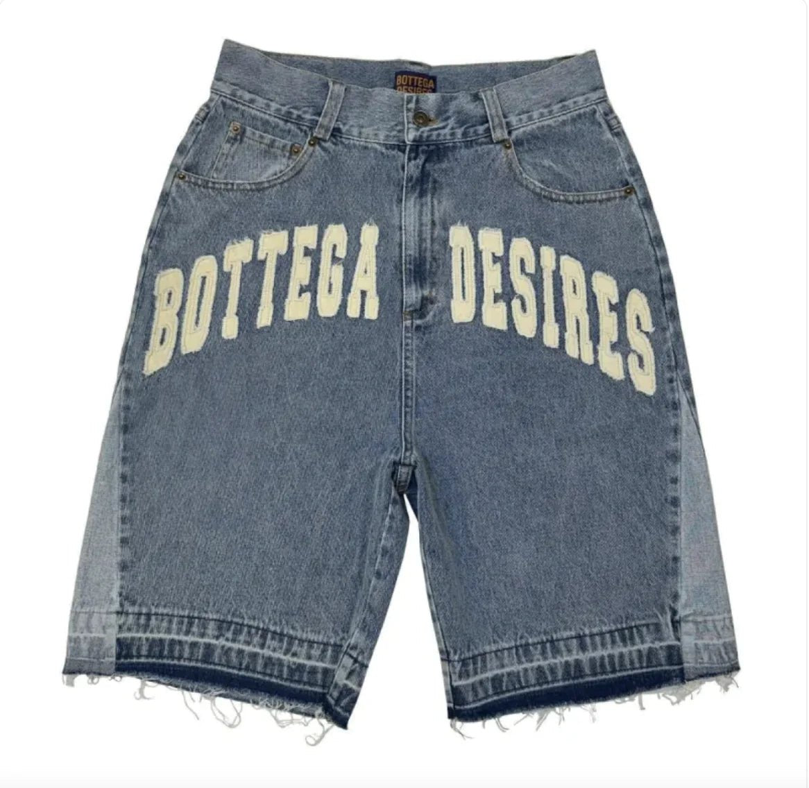 New Fashion Men's Loose Fashion Brand - Retro Alphabet Denim Shorts - SensorySoft