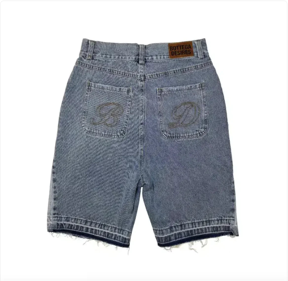New Fashion Men's Loose Fashion Brand - Retro Alphabet Denim Shorts - SensorySoft