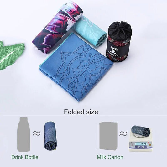 Non - Slip Yoga Mat Cover Towel - SensorySoft
