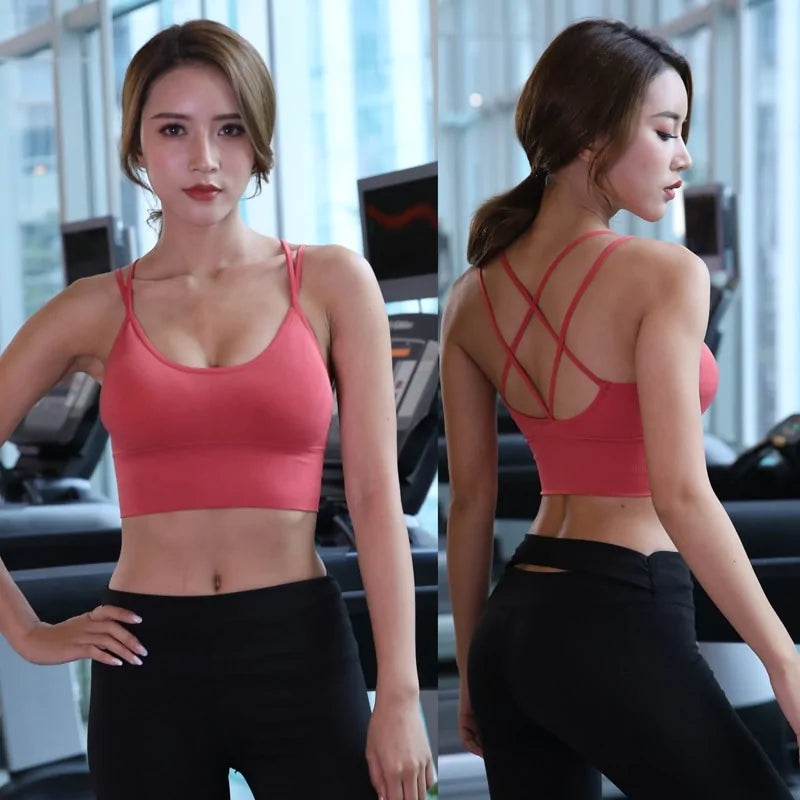 Four-Pocket High Waist Leggings and Crop Top Set