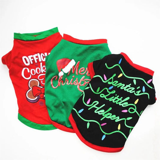 Pet Christmas Vest Shirt - SensorySoftShop